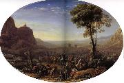 Gellee Claude,dit le Lorrain Le Pas de Suze force par Louis XIII oil painting artist
